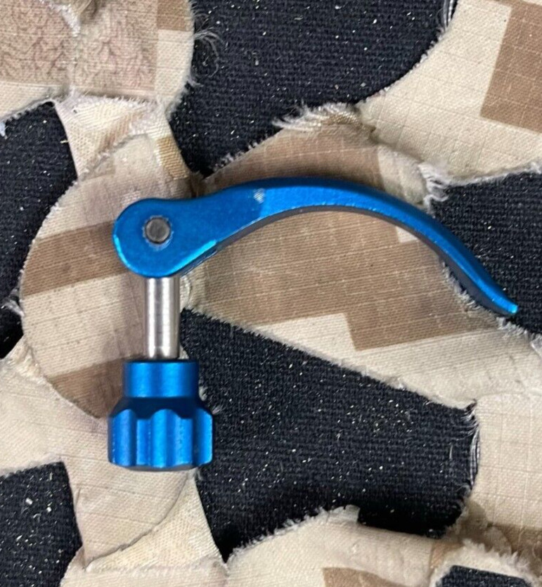 NEW Azodin Clamping Feed Neck Lever w/ Sprocket Screw - Blue