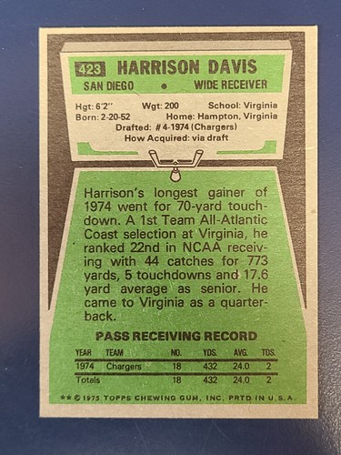 1975 Topps Football Cards Complete Your Set You Pick Choose Each #326 - 528 - Picture 139 of 277