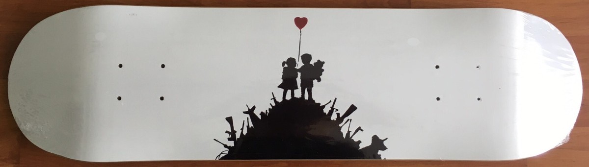 BANKSY Moco Museum 7x Skateboard Deck COMPLETE Set Balloon BANKSY Moco Museum 7x Skateboard Deck COMPLETE Set Balloon