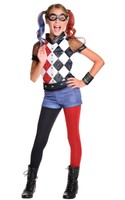 Rubie's Official Girl's Dc Super Hero Deluxe Harley Quinn Costume - Size Large Rubie's Official Girl's Dc Super Hero Deluxe Harley Quinn Costume - Size Large