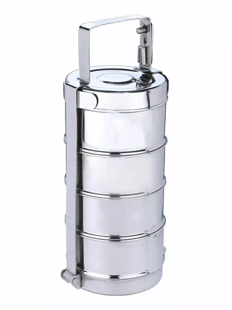 Stainless Steel 4 Compartment Lunch Box, 500 mL