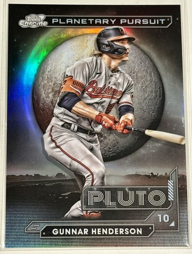 2024 Topps Cosmic Chrome Gunnar Henderson Planetary Pursuit Pluto SSP Orioles