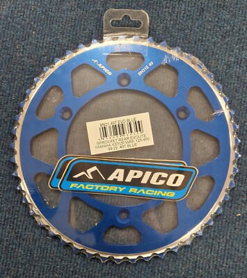 Apico Evolite blau Kettenrad hinten 49T 520 für Yamaha YZ YZF WRF YZ 250X YZ 450FX