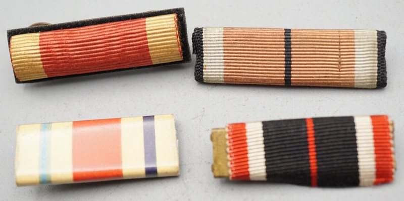 WWI or WWII German Army Ribbon Bars Lot Of 4