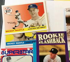 lot of 50 25 MLB Hall Of Fame & 25  past All Stars cards a M Mantle in every lot