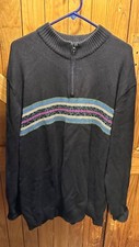 Hanna Andersson Men XL Nordic Fair Isle 1/4 Zip Sweater