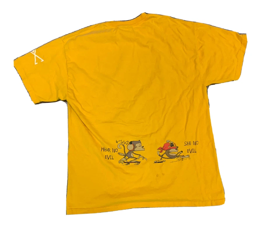 Винтажная футболка 90-х Monkey Skate Trucks для скаэбординга размер большой - Изображение 3 из 4