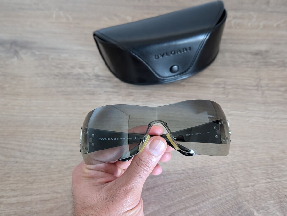BVLGARI 6006-B 102/8G Rimless Shield Mask Sunglasses | eBay BVLGARI 6006-B 102/8G Rimless Shield Mask Sunglasses | eBay