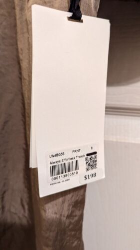 NEW Lululemon Always Effortless Trench Coat Jacket Frontier Size 8 NWT ORIG $195 - Picture 3 of 8
