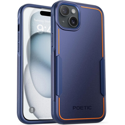 For iPhone 15 Case | Poetic Dual Layer Tough Light weight Slim Shockproof Cover