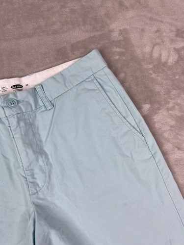 Old Navy Men’s Slim Flat Front Chino Shorts Light Blue Size 33 - Picture 3 of 6