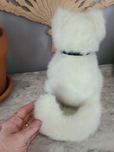 Vintage Gund White Kitty Floral Collar 1986 - Picture 5 of 10