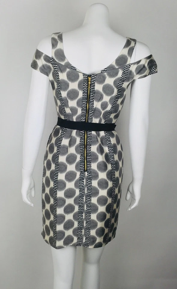 Vestido para mujer Anthropologie Leifsdottir con bolsillos a lunares con cinturón seda/algodón 2 Foto 3 de 4