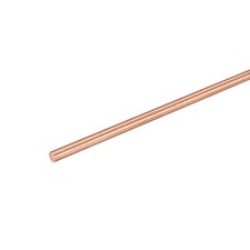 3mm Dia. 100mm Length Solid Copper Round Rod Lathe Bar Stock for DIY Craft