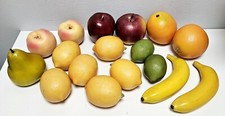 Lot of 17 Realistic Faux Artificial Plastic Fake Fruit- Ubranded- Home Decor