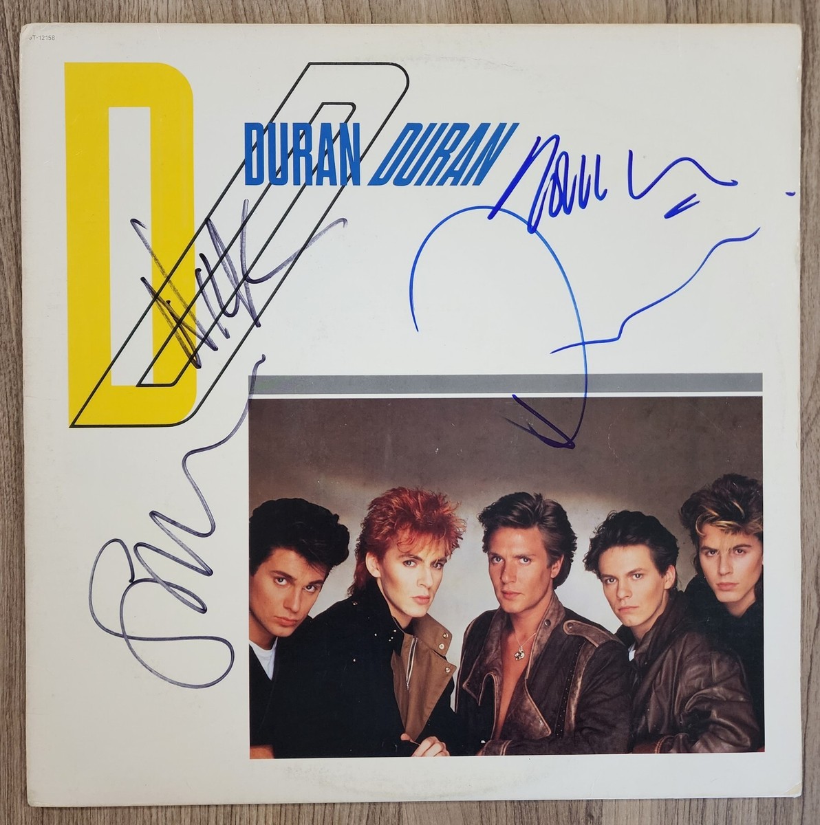 Duran Duran Band Signed Self Titled Vinyl Record Simon Le Bon +3