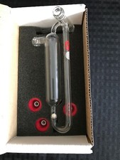 New SIGMA ALDRICH Glass T-Inlet In Line Check Valve Bubbler w/ Hose Connectors