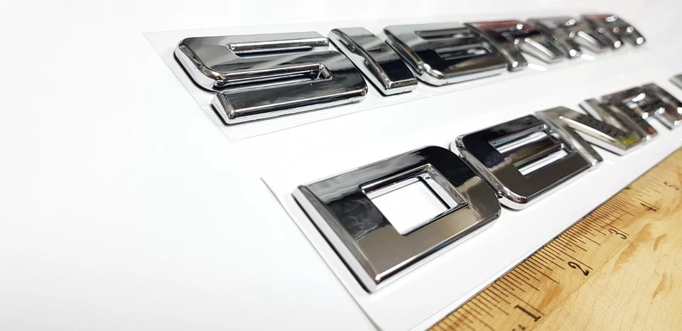 6 PIEZAS 11-19 Cromo GMC Sierra Denali Duramax 2500HD 3500HD Insignias Emblema Letras Foto 4 de 4