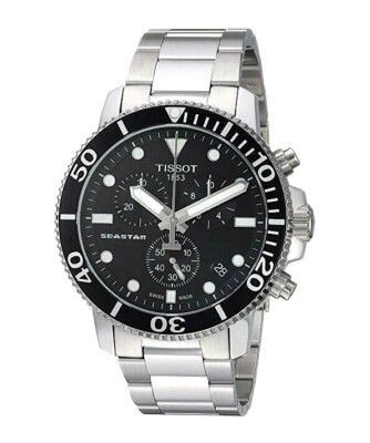 TISSOT SEASTAR 1000 QUARTZ CHRONO BLACK T1204171105100 T120.417.11.05 (WARRANTY)