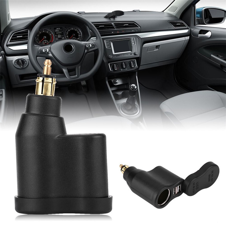 3.3A / 5V Dual USB Charger Adapter Motorcycle Cigar Lighter Socket For BMW Hella