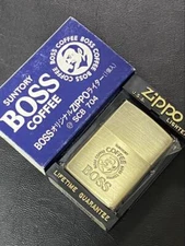 Zippo GOLD SUNTORY BOSS COFFEE Made in 1995 Lighter