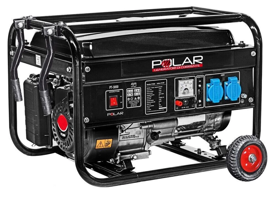 GENERATORE DI CORRENTE A BENZINA POLAR SCHEDA AVR INTEGRATA BENZINA 67122 - Immagine 2 di 2