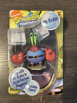 RARE Jakks Pacific SpongeBob Squarepants Mr. Krabs Figure NEW