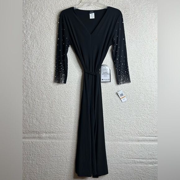 msk gowns & formal dresses MSK Womens Evening Dress Ruffled Long - Black