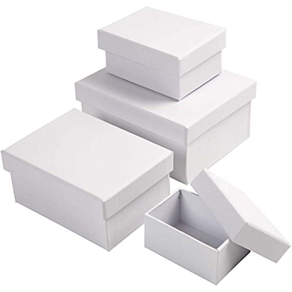 Creativ 264050 Multipurpose Rectangular Gift Boxes, Suitable for Arts and Crafts