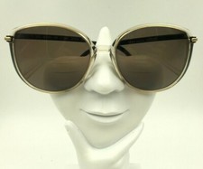 Vintage Silhouette SPX M1751 Gray Transparent White Oval Sunglasses FRAMES ONLY