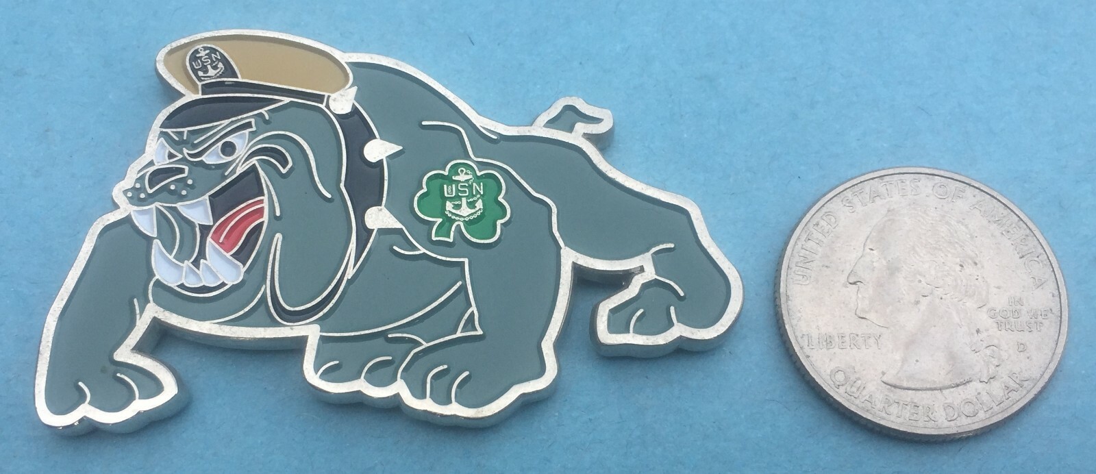 US NAVY CHALLENGE COIN HELICOPTER SEA COMBAT SQUADRON 7 (HSC-7) DUSTY DOGS CPO