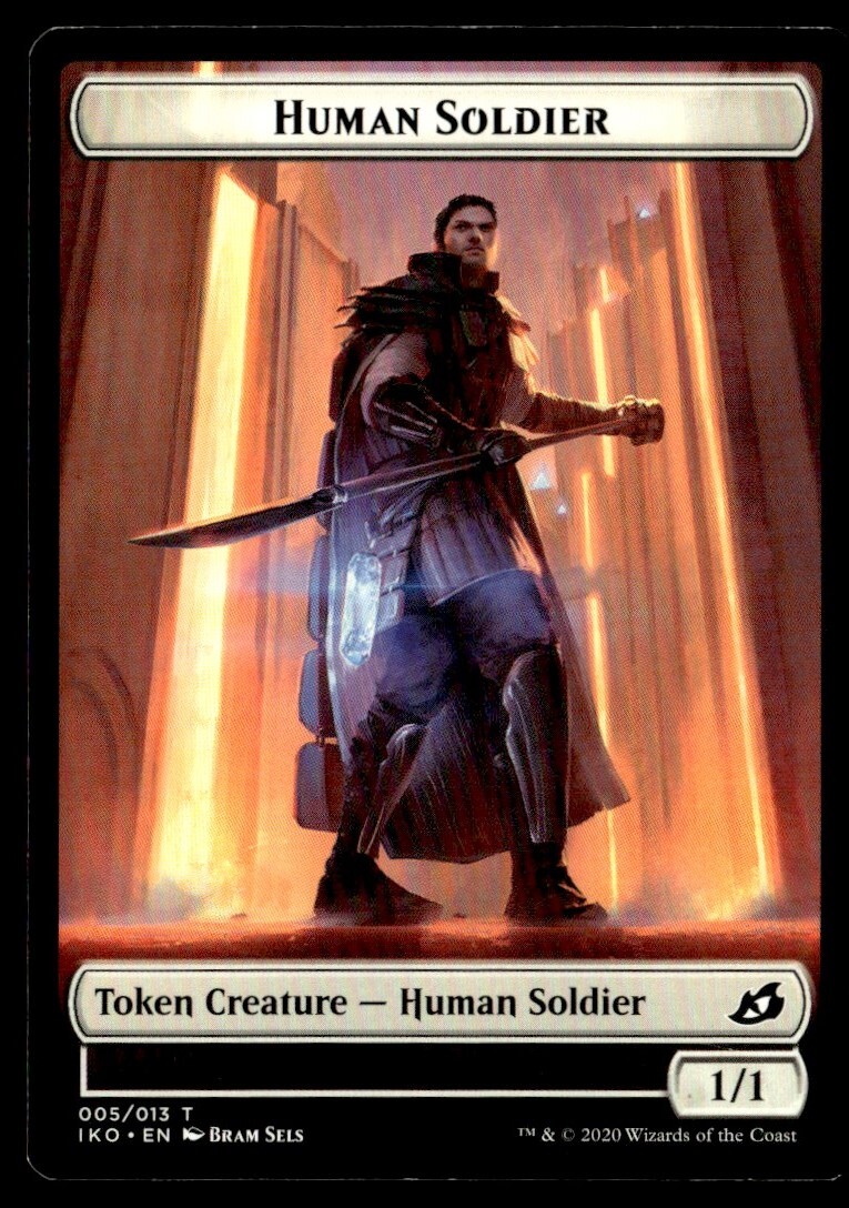 2020 Double Masters Human Soldier Token Common #5 MTG Collectible Card