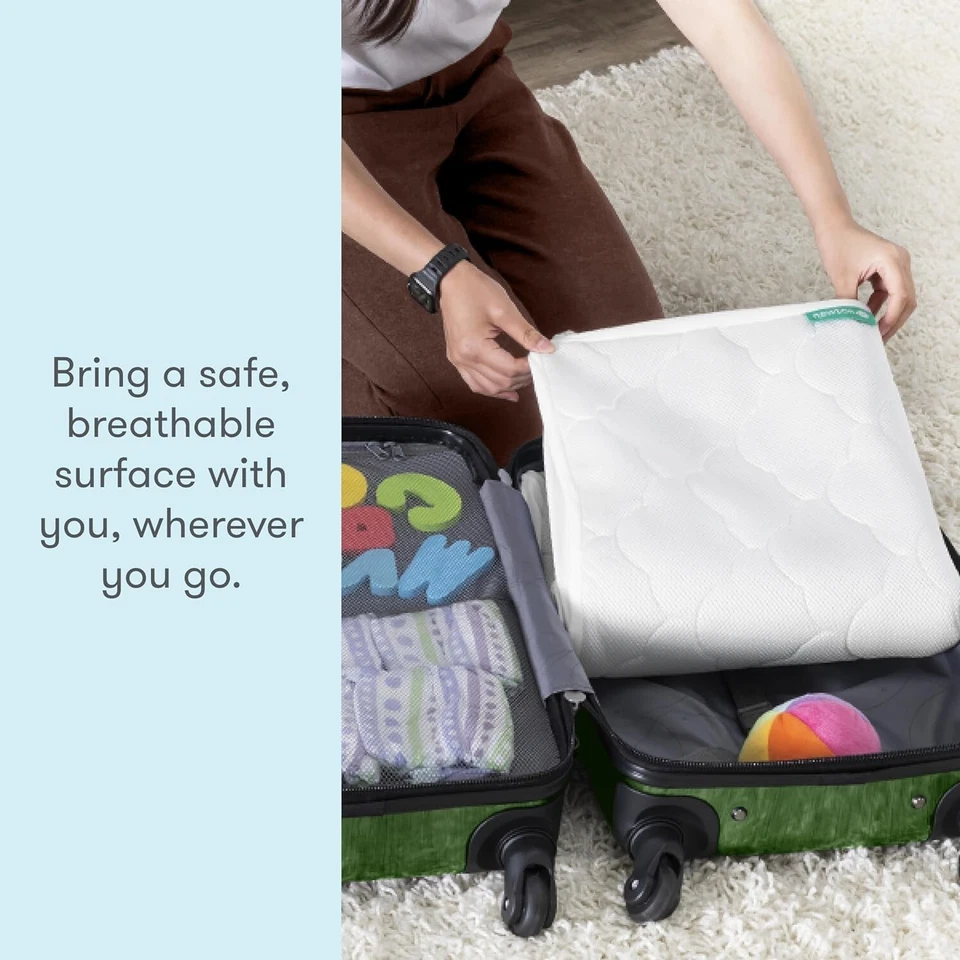 Almohadilla de colchón transpirable impermeable para cuna | Falda de ajuste universal para una comodidad segura Foto 4 de 4