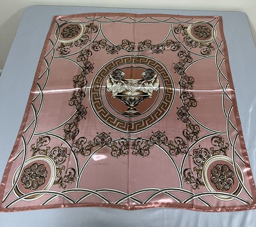 Bufanda de seda satinada para mujer leones bufandas florales multicolor hiyab 35"" X 35"" #16 - Imagen 4 de 12