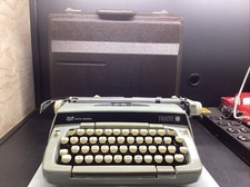 Vintage Smith Corona Galaxie Twelve Typewriter With Case Repair Or Parts thumbnail