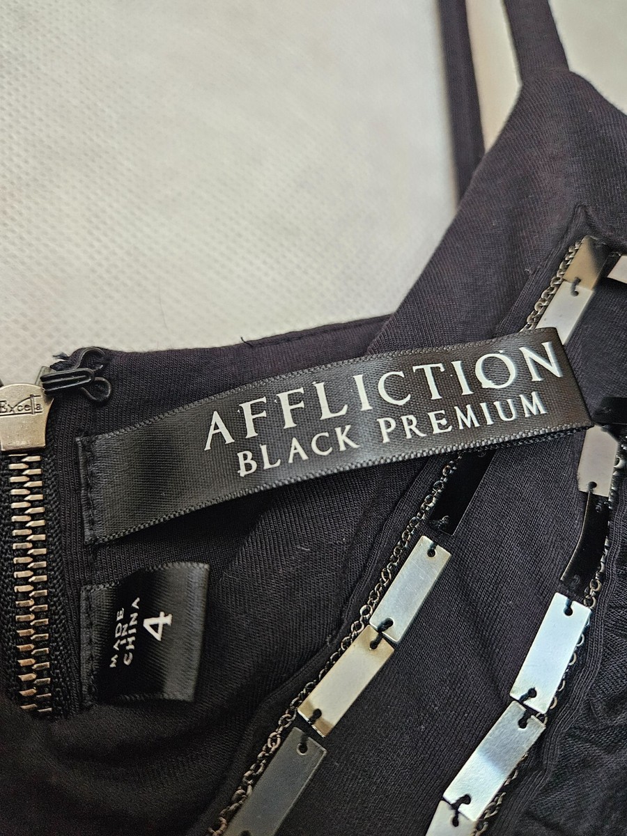 affliction black premium dress Liquid Signify Tube Dress Black / L