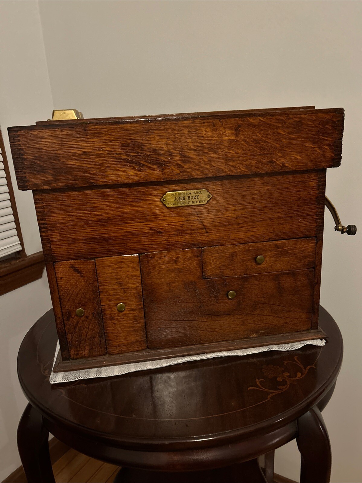 Authentic Coin Sorter Patented Nov. 12, 1901 JOHN HOEY 415 West 59th St New York