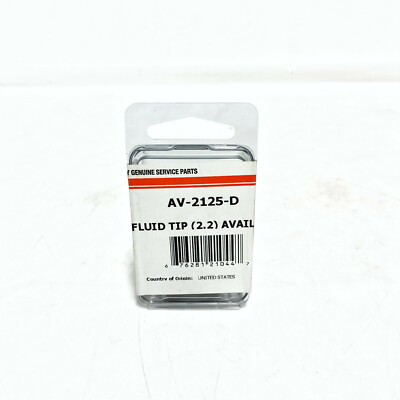 DeVilbiss AV-2125-D 2.2 MM HVLP Fluid Tip for JGA Classic Series fits JGA-660