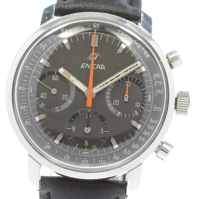 ENICAR 072/003 Chronograph Vintage cal.72 gray Dial Hand Winding  