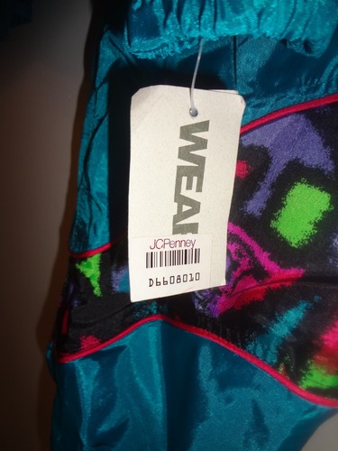 NWT NOS Women's VTG 80s 90s WEAR 2B SEEN Track Running Jogging Suit Oversized M - Picture 5 of 11