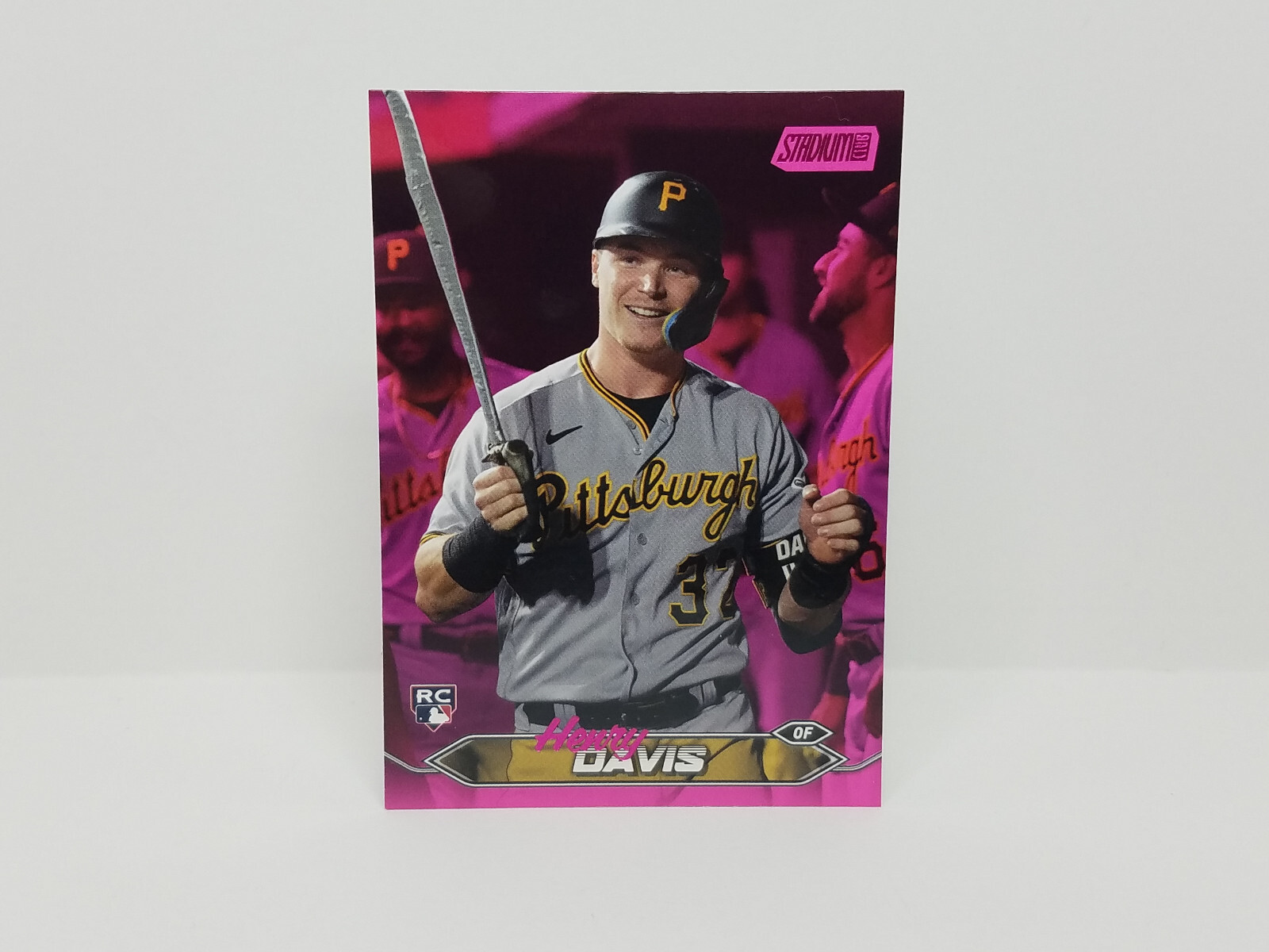 2024 Stadium Club #207 Henry Davis, Pirates (RC) - Pink Foil Parallel Insert