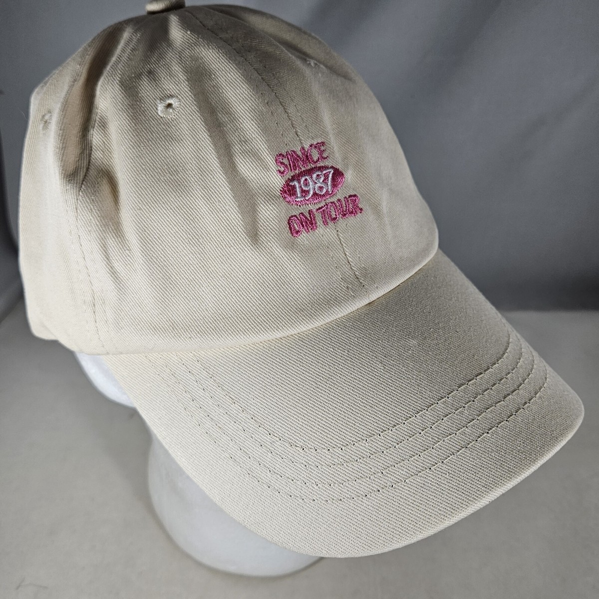 Beige Embroidered Women\'s Hat WCC Ball Cap – Cream With Embroidered Swallow Bird Christian  main image 3