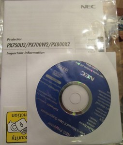 NEC NP-PX750U2 NP-PX700W2 NP-PX800X2 Projector User Manual