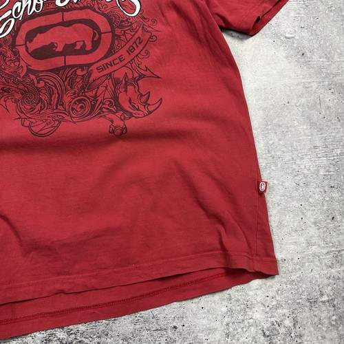 Vintage Ecko Unltd T-shirt Y2K Sk8 Red Men’s Size L - Picture 4 of 18