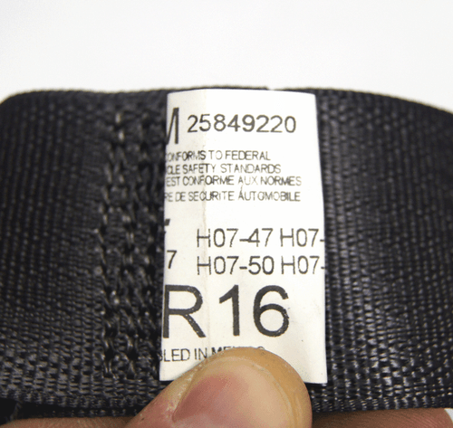 2006-16 Chevy Impala Rear LH or RH Seat Belt Ebony Black New 25849220 19178895 - Picture 8 of 10