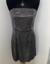 Urban Outfitters Silvery Grey Sparkly Little Party Dress Size Medium