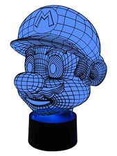 3D LED Lampe Nachtlicht Kinderzimmer Online Gamer Tischleuchte mit Farbwechsel