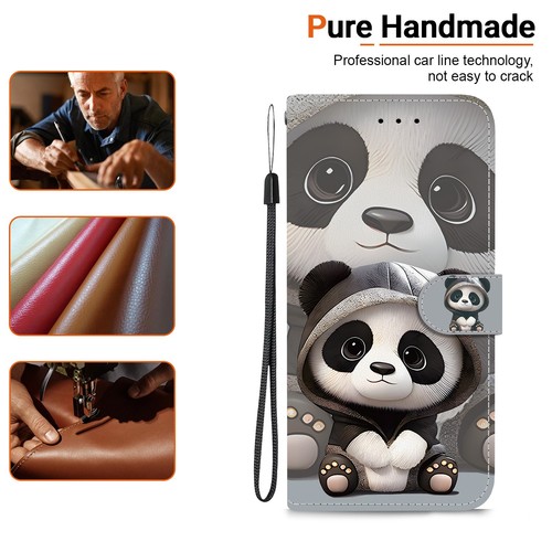 Flip Leather Phone Case For Samsung A17 A16 A15 A13 Animals Card Wallet Covers - Picture 92 of 177