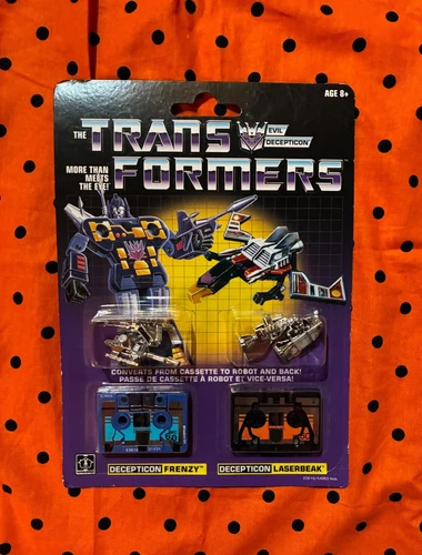 Transformers G1 Reissue Decepticons Laserbeak & Frenzy Action Figure Toys NEW