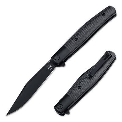 BOKER PLUS Modern Stockman EDC Folding Knife Nitro-V Micarta Clip Black 01BP0034